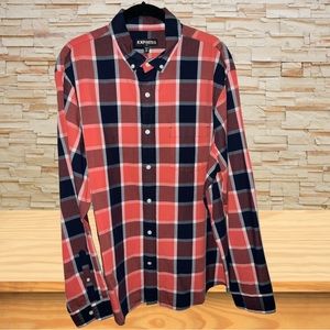 Express Men: Checkered Cotton Oxford